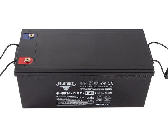 Тяговый аккумулятор RuTrike 6-GFM-200 (12V200A/H C20)